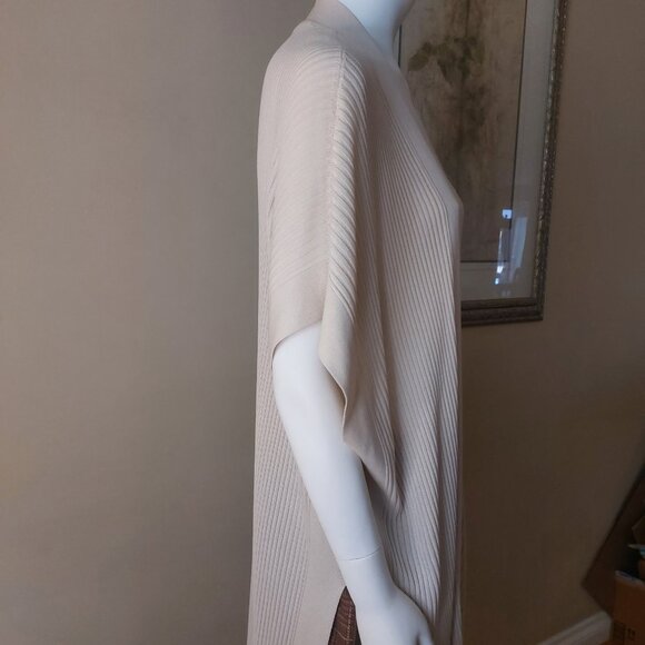 Eileen Fisher Long Sleek Tencel Ribbed Kimono Cardigan - Picture 4 of 9